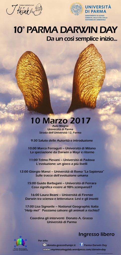 Parma Darwin Day 2017 - Locandina